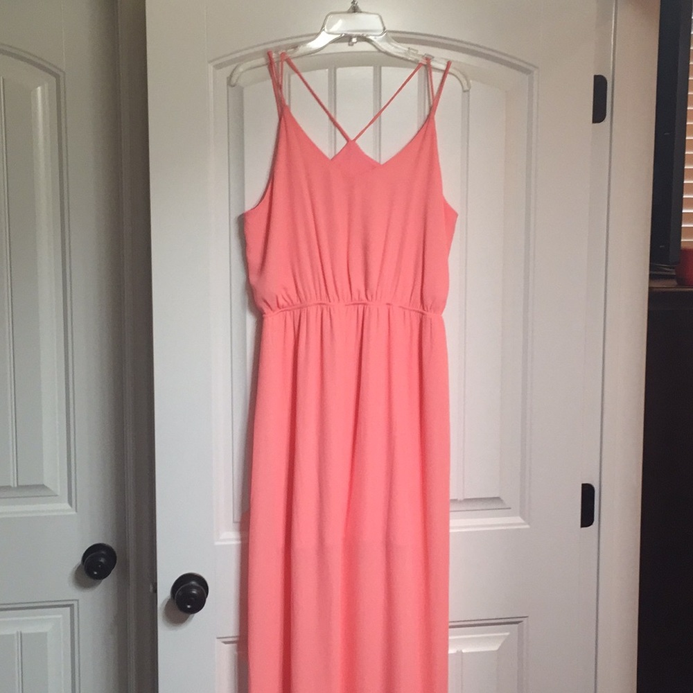 Gianni Bini NWT large Coral Maxi dress